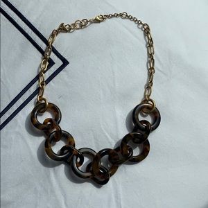 J Crew Factory tortoise shell colored necklace